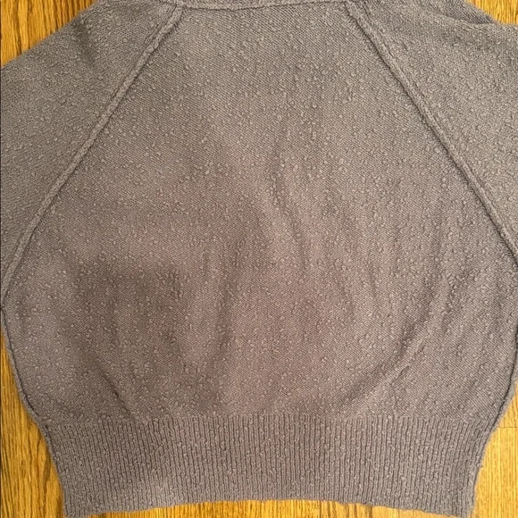 FREE PEOPLE Found My Friend Large Purple Slouchy Oversized Bouclé Hood Cardigan - Picture 11 of 13